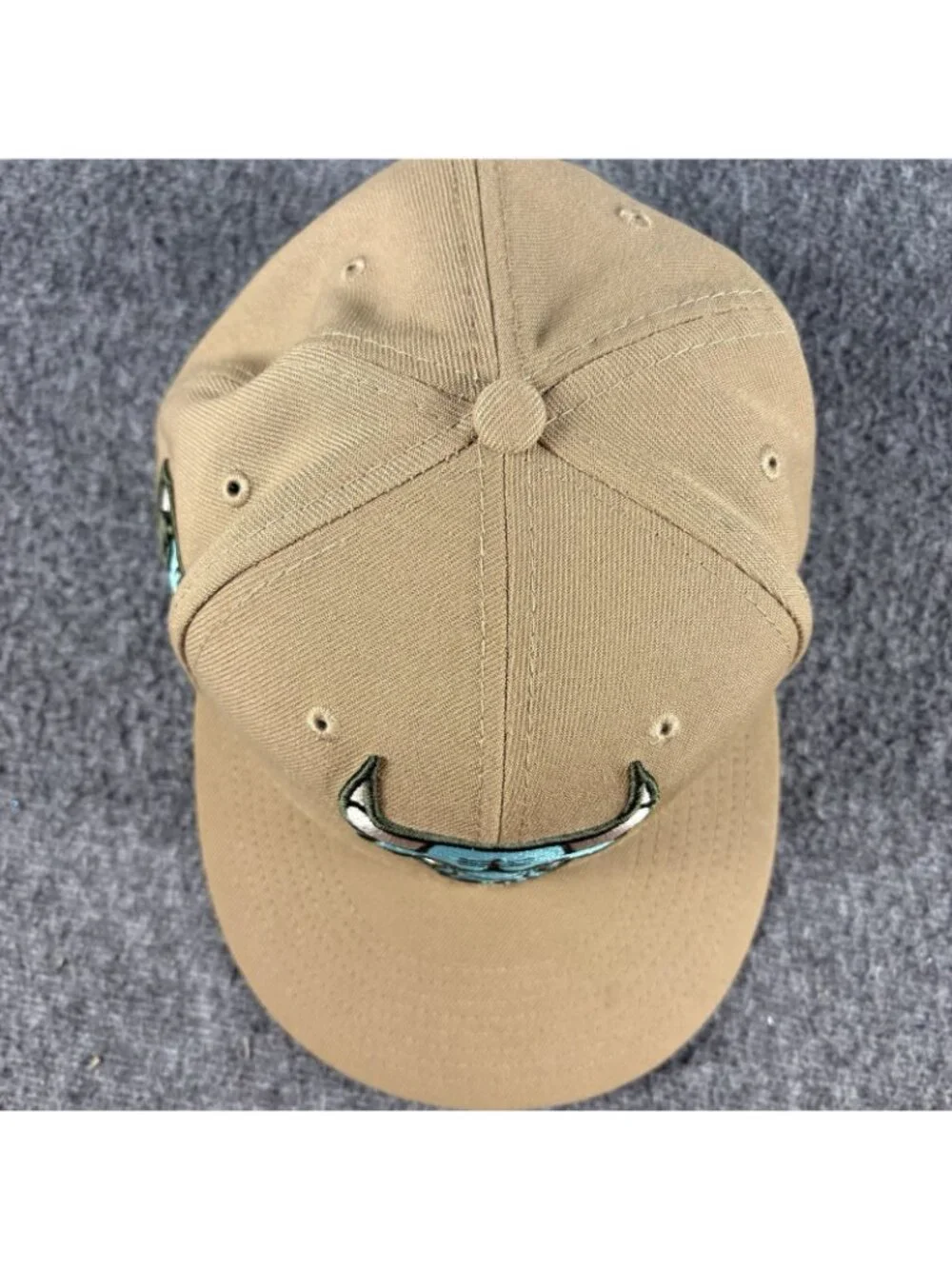 Chicago Bulls New Era 59FIFTY 7 1/4 Tan Teal NBA Fitted Hat Cap